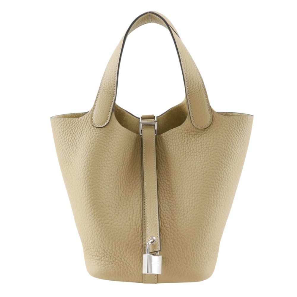 Hermes Picotin Lock 18 PM Handbag, Taurillon Clemence Leather, Trench, 2025 M...
